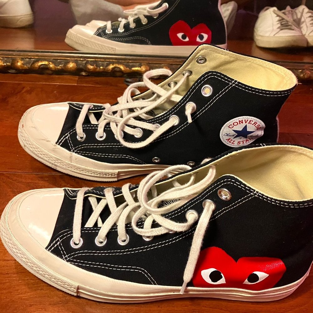Comme des Garcons Converse Black High Men's US 10